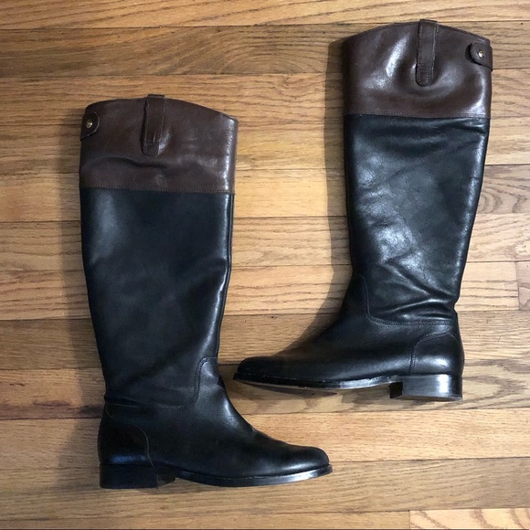 ralph lauren black riding boots